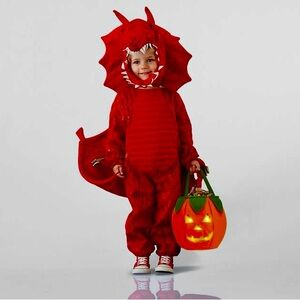 Pottery Barn Kids Red Dragon Halloween Costume, size 3T